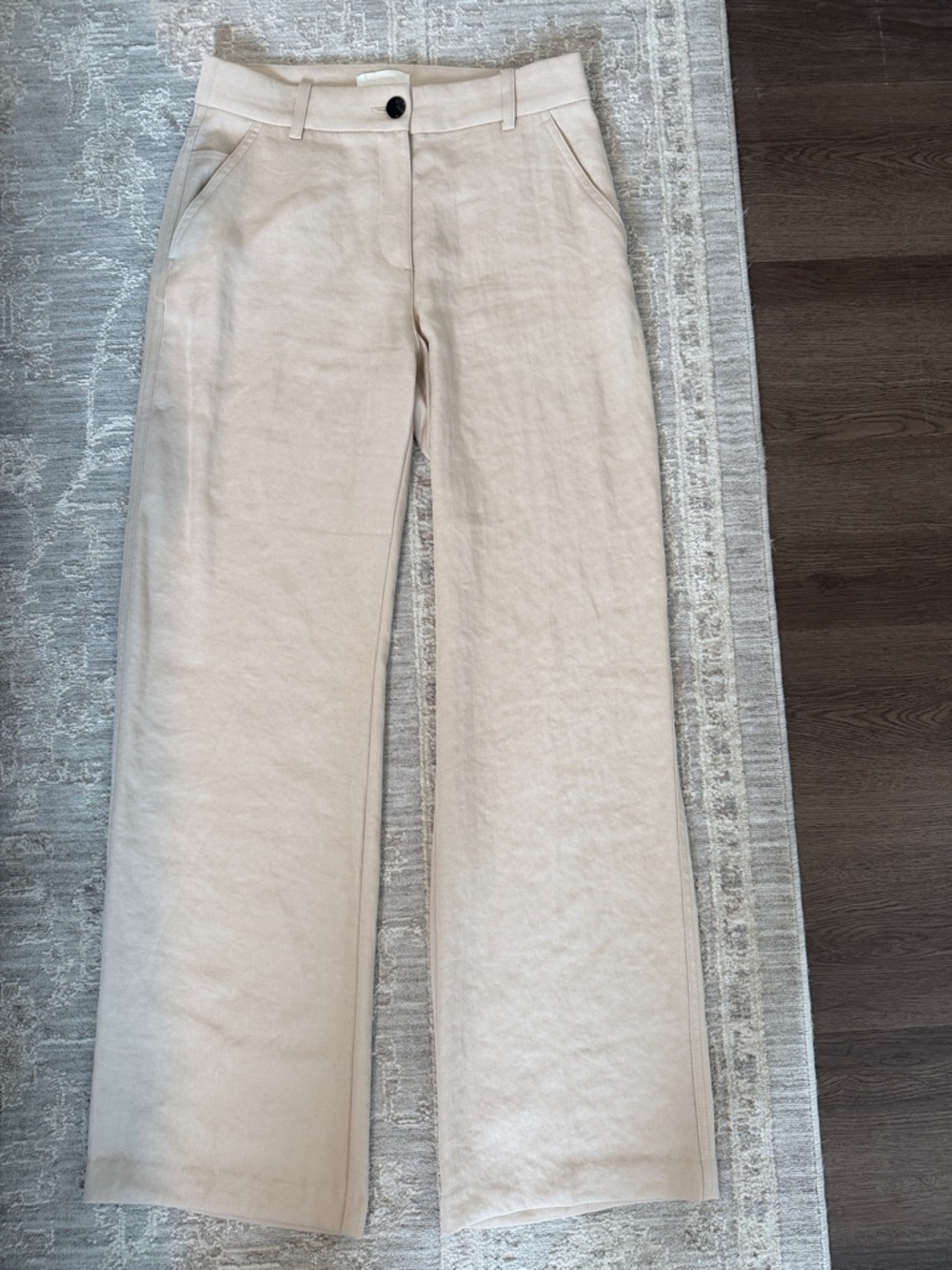 H&M Beige Wide Leg Trousers
